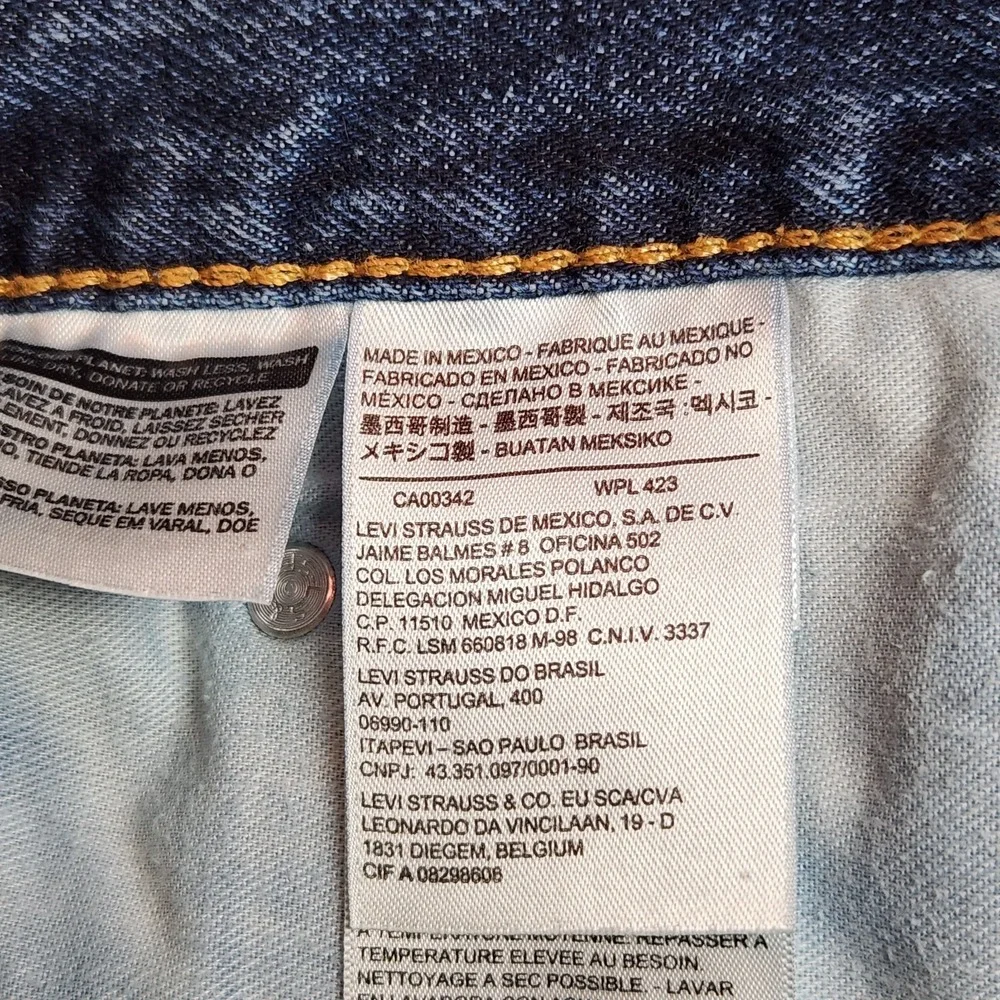 Levi's 517 Boot Cut Jeans Men's 38x32 Blue Made In Mexico 2015 Cotton